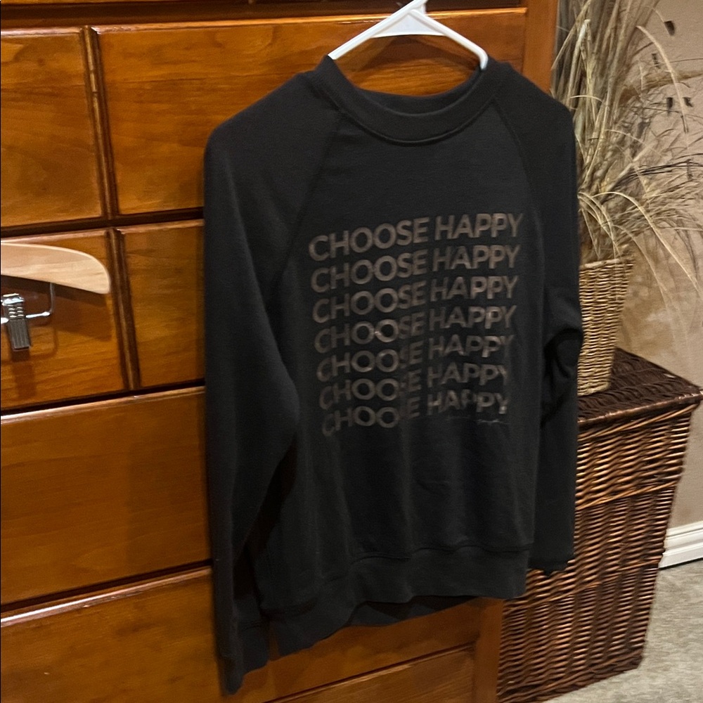 Spiritual Gangster Black 'Choose Happy' Sweatshirt